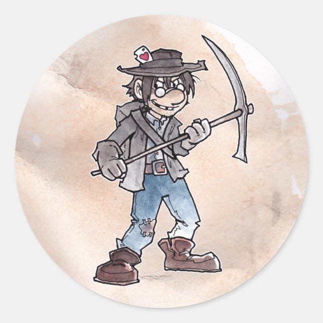 Sticker Rond Saut de revendication (Devant)