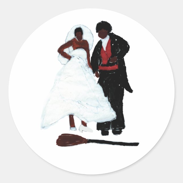 Sticker Rond Sauter le salon (Devant)