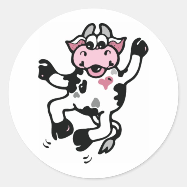 Sticker Rond Sauter pour Joy Cow (Devant)