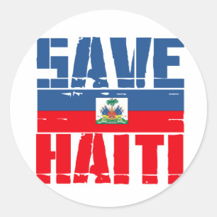 STICKER ROND SAUVER HAÏTI