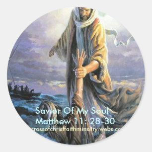 Sticker Rond Sauveur de Jésus de mon âme