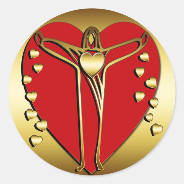 STICKER ROND SAUVEUR DES COEURS (Devant)