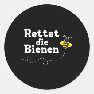 Sticker Rond Sauvez La Protection De l'environnement Des Abeill