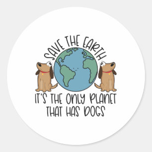 Sticker Rond Sauvez la Terre