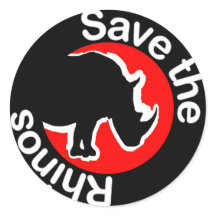 Sauvez le rouge rhinocéros