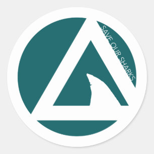 Sticker Rond sauvez nos cercles de requins
