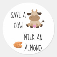 Sauvez Un Lait De Vache Un Végan D'Amande