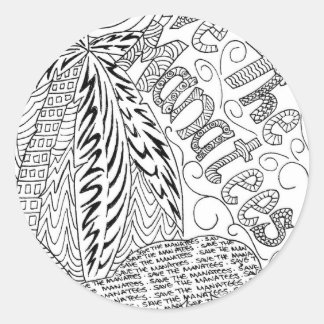 Sticker Rond savethemanateezen1.jpg