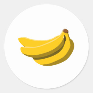 Sticker Rond Saveur de banane