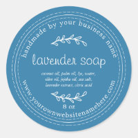 Savon de lavande artisanale rustique bleu méditerr