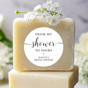 Sticker Rond Savon de Leyton de ma douche à la vôtre