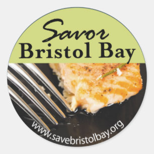 Sticker Rond Savor l'autocollant de baie de Bristol