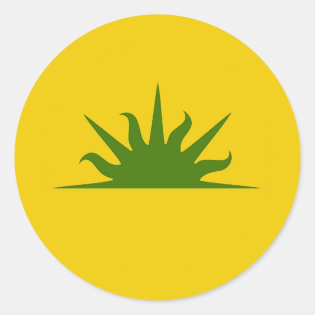 Sticker Rond SCA West Kingdom Populace Badge Classic Round Stic (Devant)