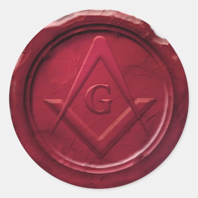 Sticker Rond sceau-cire-maçonnique.png (Devant)
