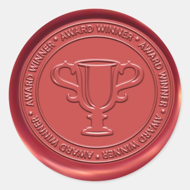 Sticker Rond Sceau de cire (Devant)