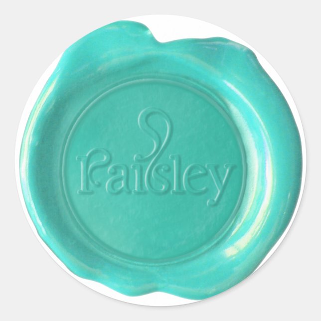 Sticker Rond SCEAU DE CIRE PERSONNALISÉ - HINDY - Logo 01 (Devant)