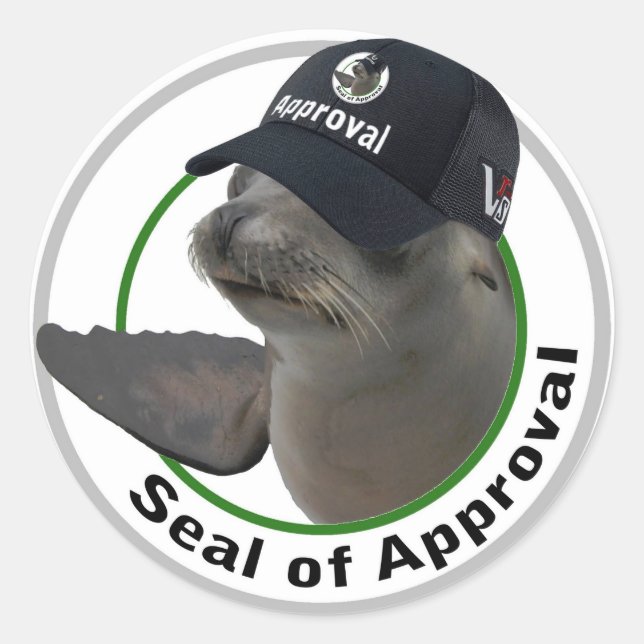 Sticker Rond Sceau de l'autocollant d'homologation (Devant)