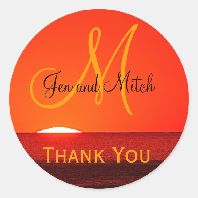 Sticker Rond Sceau de l'enveloppe du Mariage de lunettes de sol (Devant)