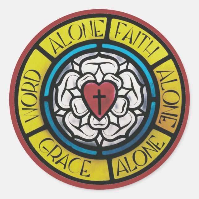 Sticker Rond Sceau de verre Luther (Devant)