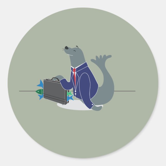 Sticker Rond Sceau d'entreprise (Devant)