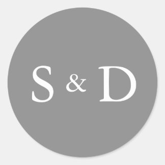 Sticker Rond Sceau d'enveloppe affinée Love