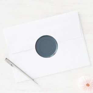 Sticker Rond Sceau d'enveloppe d'ardoise royale