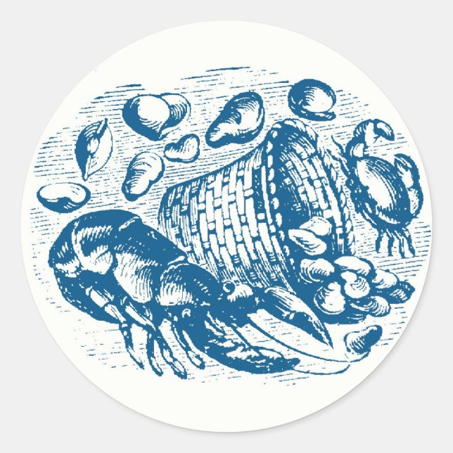 Sticker Rond Sceau d'enveloppe de la pile (Devant)