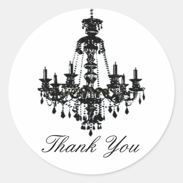 Sticker Rond Sceau d'enveloppe de lustre (Devant)