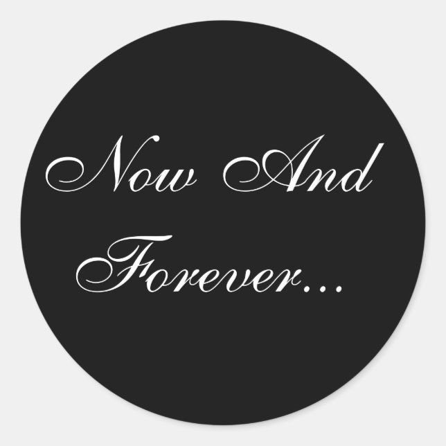 Sticker Rond Sceau d'enveloppe des voeux de mariage (Devant)