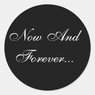 Sticker Rond Sceau d'enveloppe des voeux de mariage