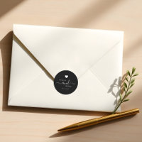 Sceau d'enveloppe Mariage minimaliste moderne