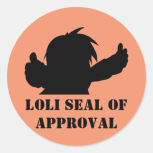Sticker Rond Sceau d'homologation Loli