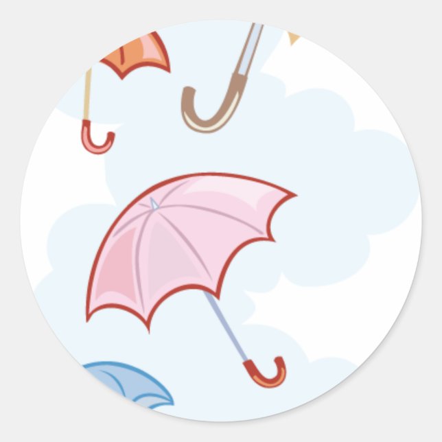 Sticker Rond Sceau d'invitation de douche nuptiale (Devant)