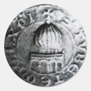 STICKER ROND SCEAU DU MODÈLE DES CHEVALIERS