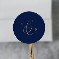 Sceau Mariage pour lunogrammes de la marine d'or