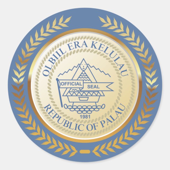 Sticker Rond Sceau officiel Palau
