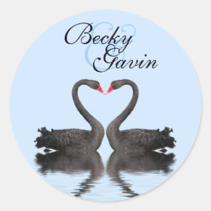 Sticker rond Sceau Swans romanciers