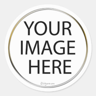 Sticker Rond Sceaux d'enveloppes rondes personnalisées / Sticke