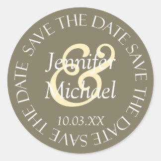 Sticker Rond Sceaux Monogramme