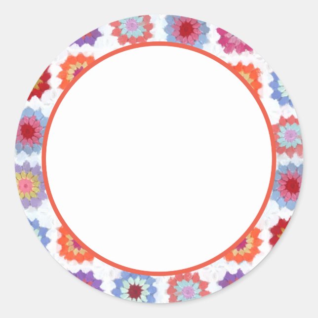 Sticker Rond "Scellé avec style : Enveloppe Sceau rond classiqu (Devant)