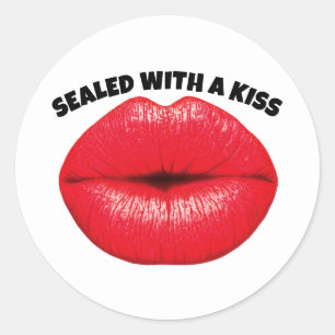 STICKER ROND SCELLÉ AVEC UN KISS, BÂTIMENTS