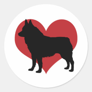 Sticker Rond Schipperke