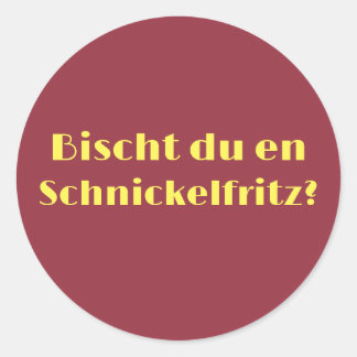Sticker Rond Schnickelfritz