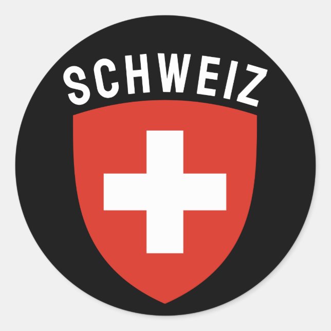 Sticker Rond Schweiz (Suisse germanophone) (Devant)