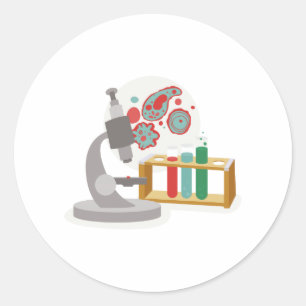Sticker Rond Science de la biologie