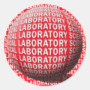 Sticker Rond Scientifique clinique de laboratoire de SPHÈRE de