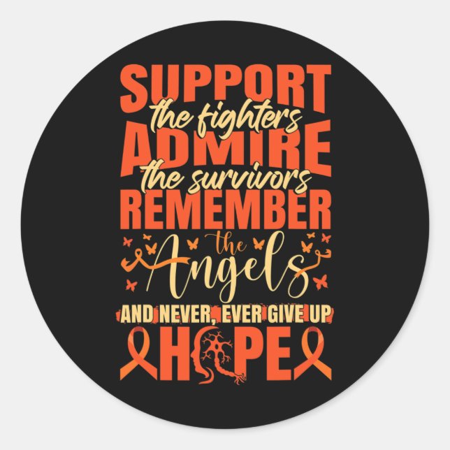 Sticker Rond Sclérose en plaques (Devant)