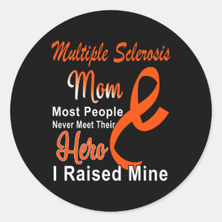 Sticker Rond Sclérose Sensibilisation Maman Mme Soutien Mère