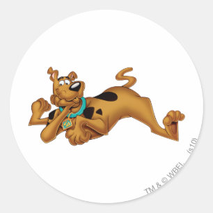 Sticker Rond Scooby Doo Allongé