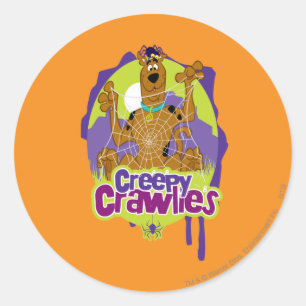 Sticker Rond Scooby-Doo Crawlies Déplaisantes
